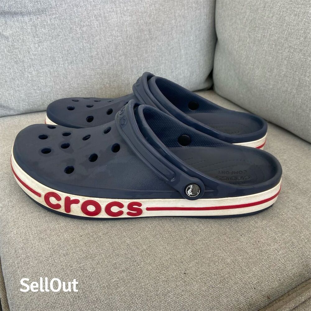 Crocs Men's Bayaband Clog Navy Blue Size 13 Casual Summer Shoes